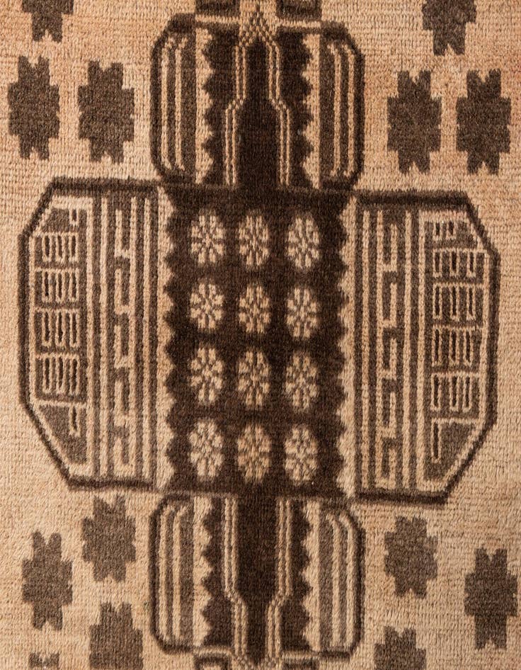 Detail image of 3' 5 x 6' 3  Hand Knotted Ultra Vintage Persian Wool Rug