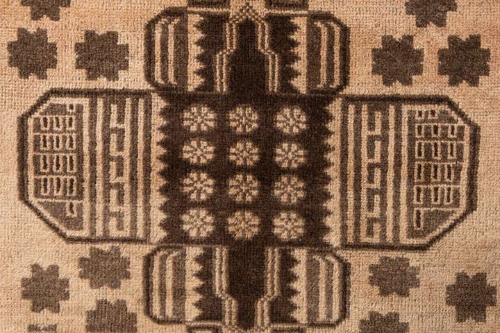 3' 5 x 6' 3 Hand Knotted Ultra Vintage Persian Wool Rug