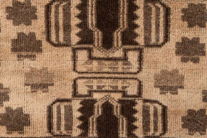 3' 5 x 6' 3 Hand Knotted Ultra Vintage Persian Wool Rug