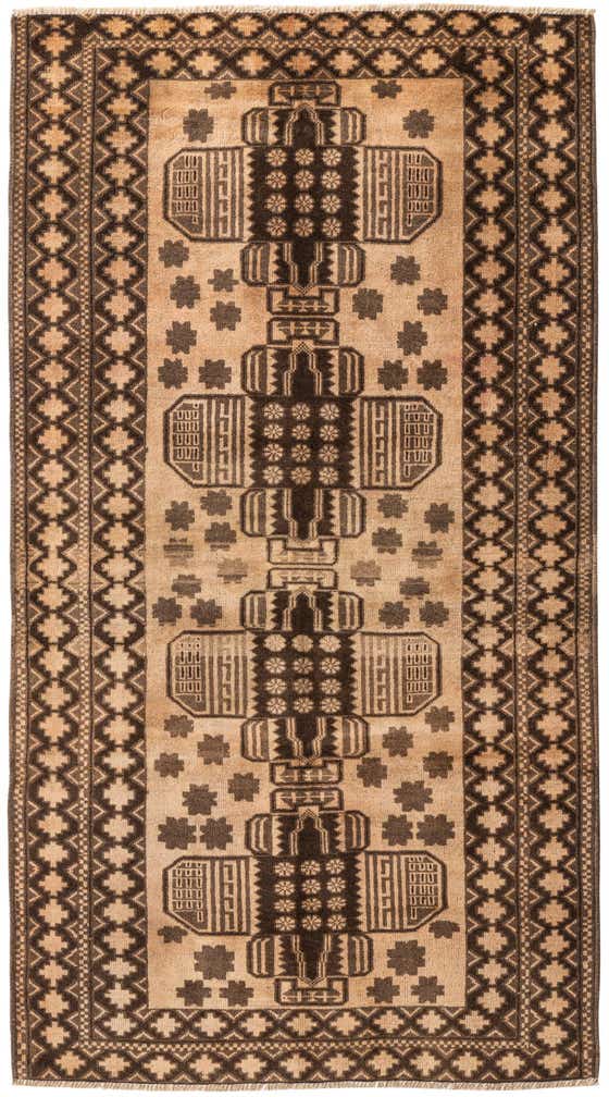 3' 5 x 6' 3 Hand Knotted Ultra Vintage Persian Wool Rug