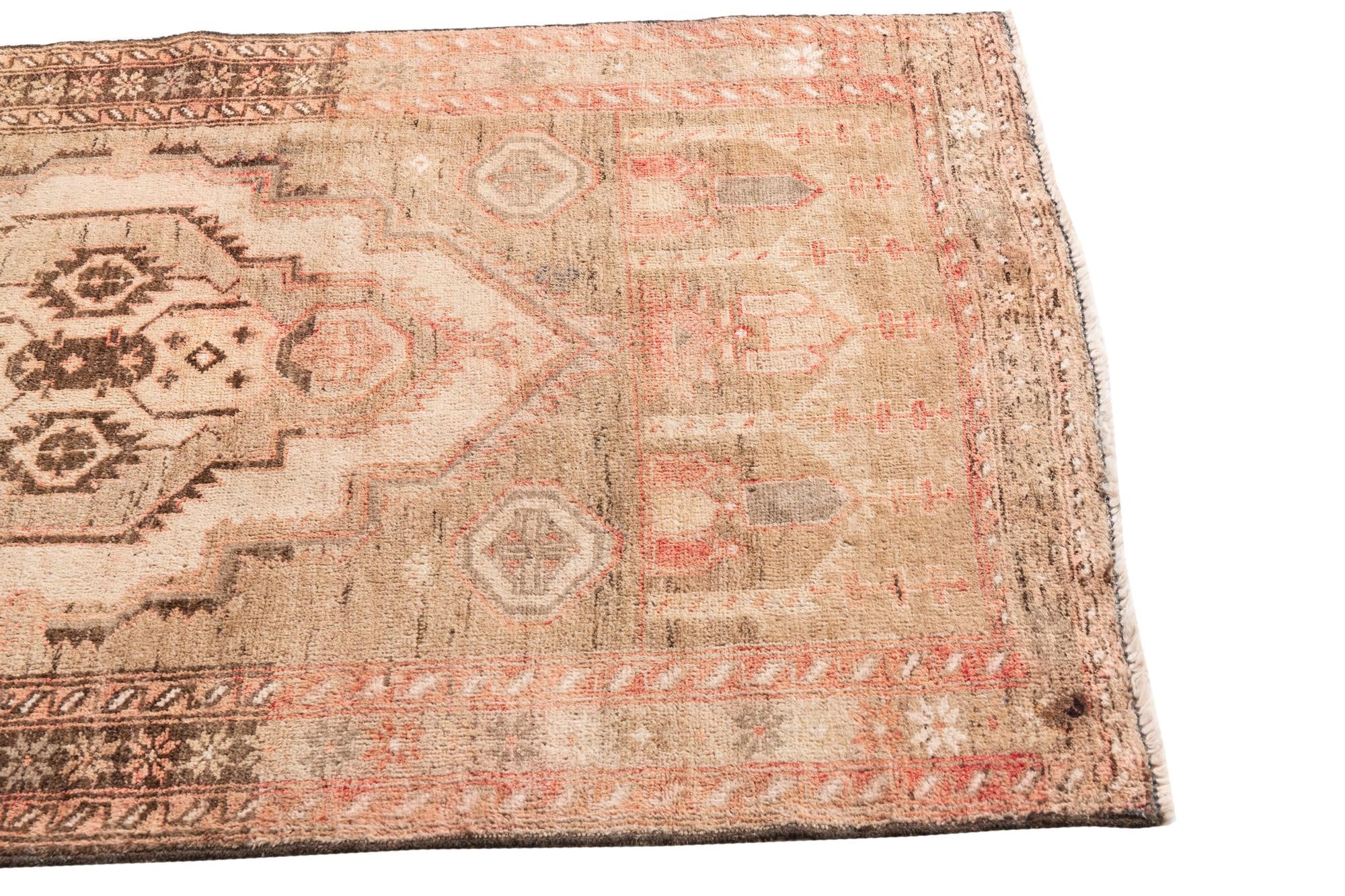 3' 5 x 5' 3 Hand Knotted Ultra Vintage Persian Wool Rug