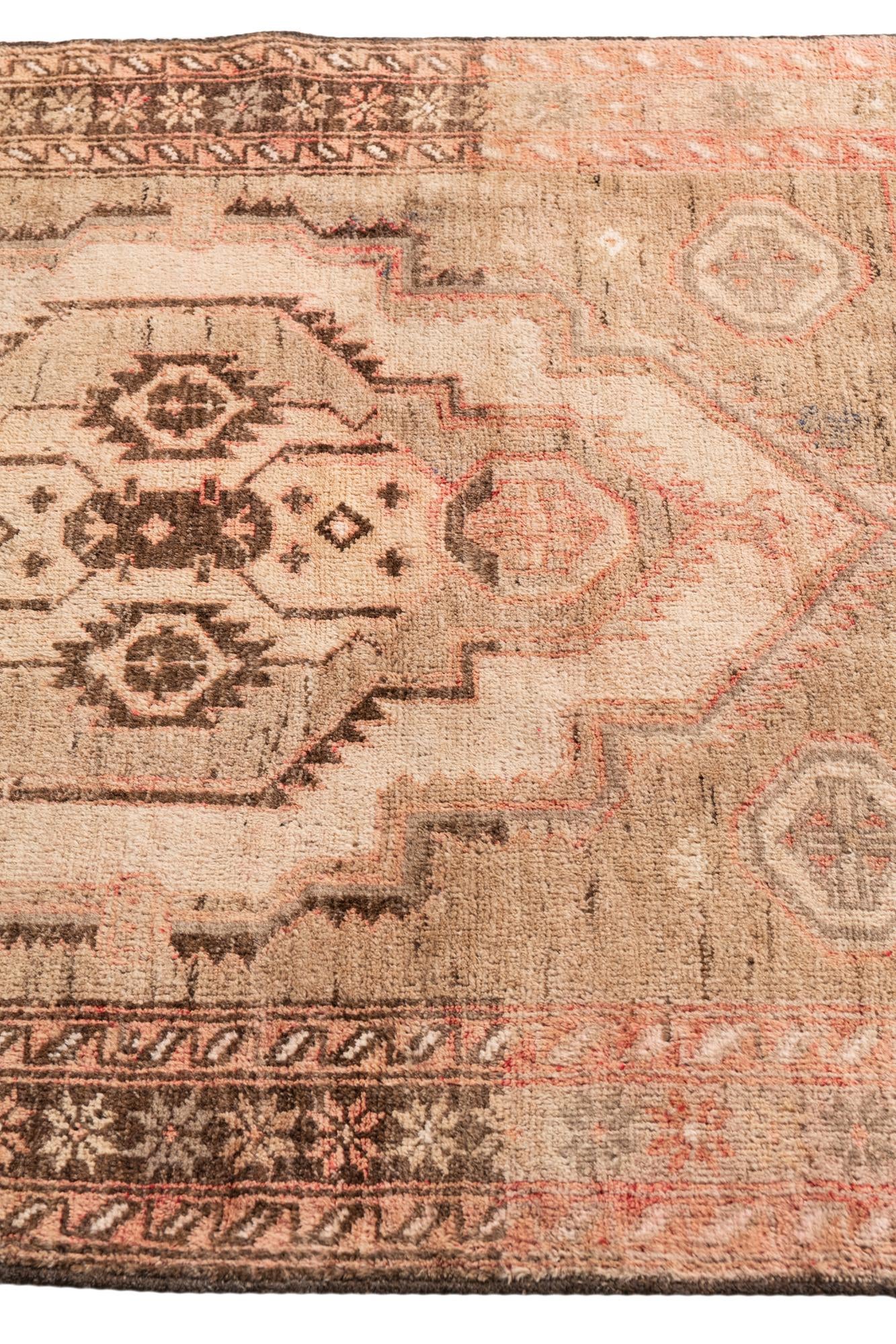 3' 5 x 5' 3 Hand Knotted Ultra Vintage Persian Wool Rug