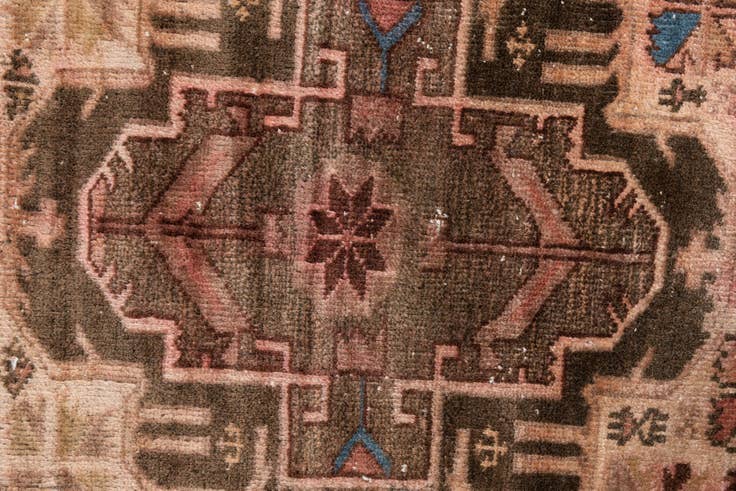 Detail image of 2' 10 x 4' 3 Hand Knotted Ultra Vintage Persian Wool Rug