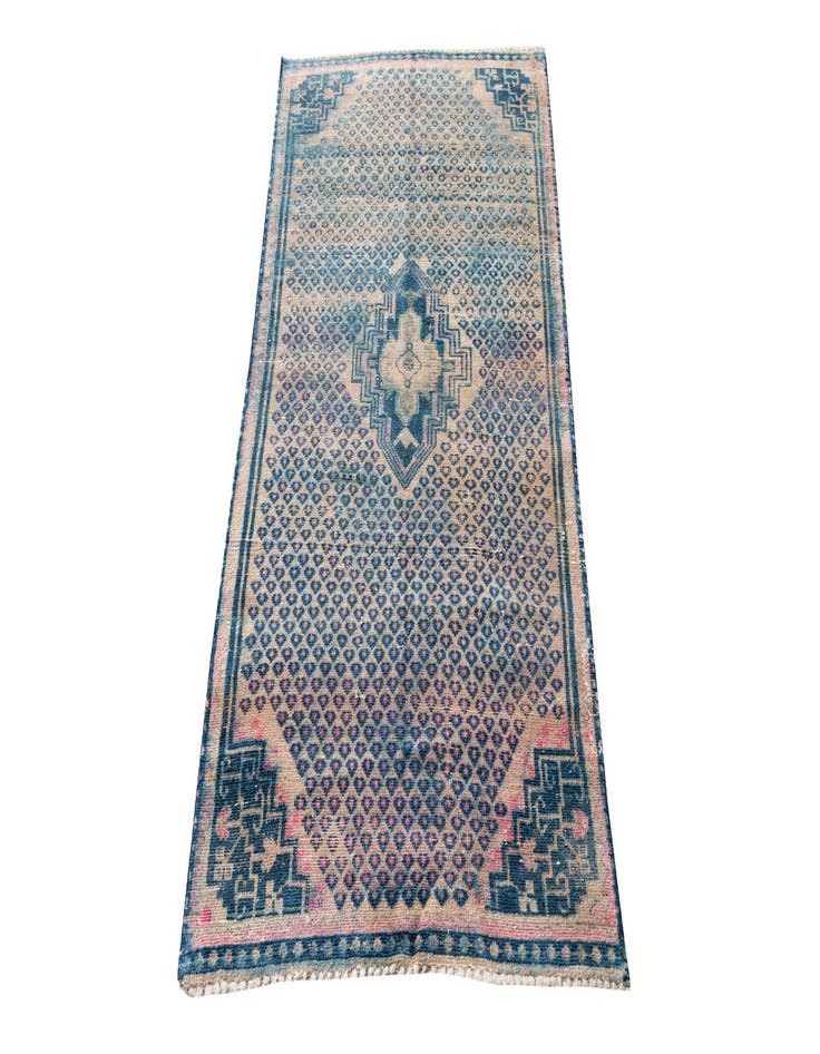 Detail image of 2' 10 x 5' 9  Hand Knotted Ultra Vintage Persian Wool Rug