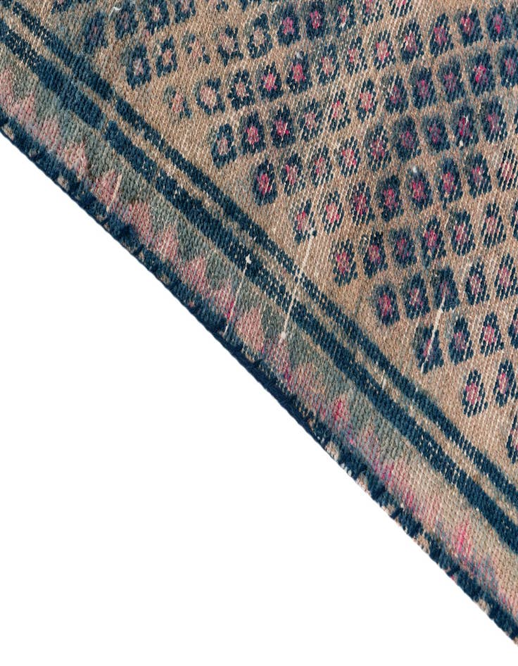 Detail image of 2' 10 x 5' 9  Hand Knotted Ultra Vintage Persian Wool Rug