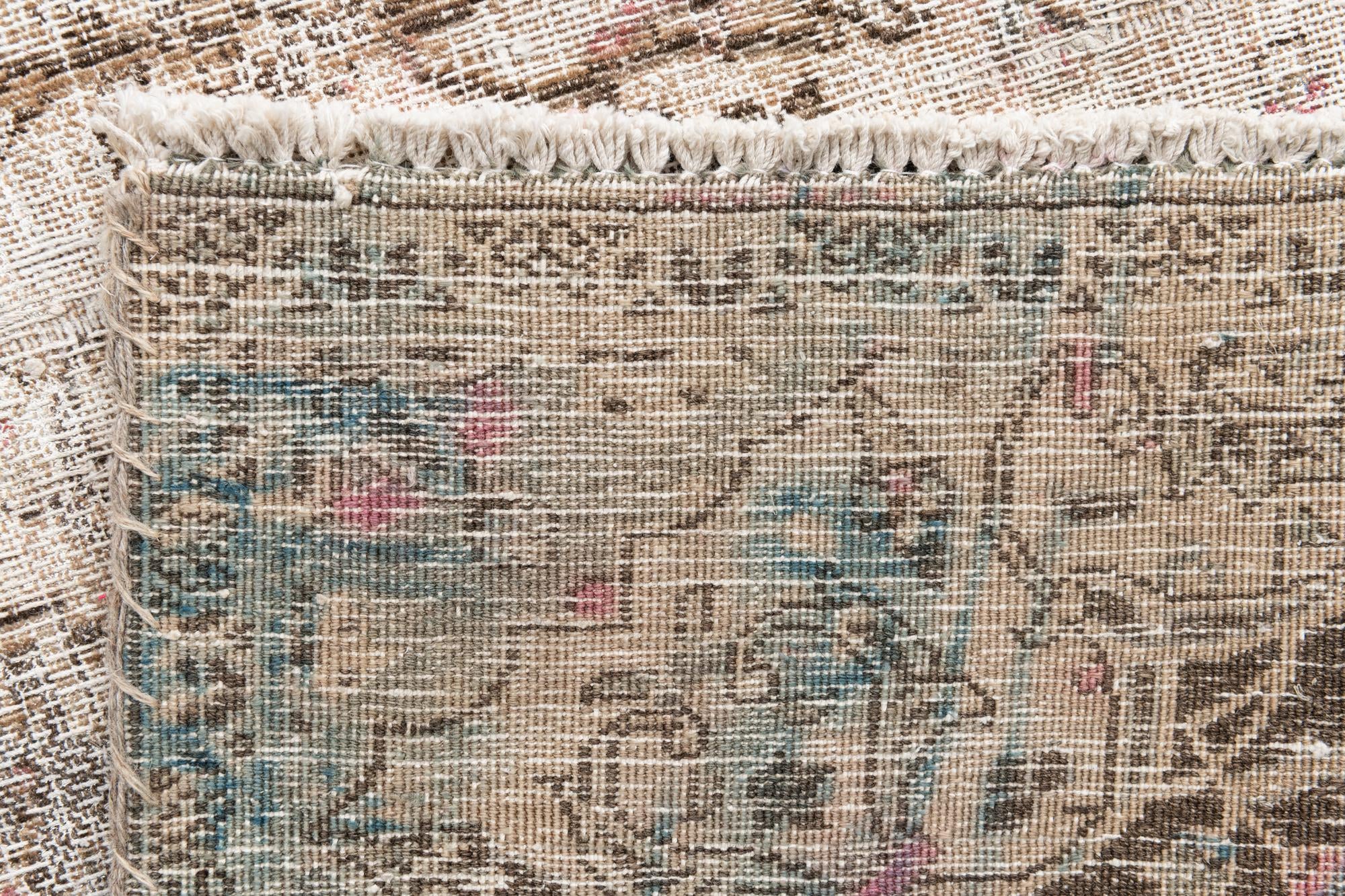 5' 6 x 8' 2 Hand Knotted Ultra Vintage Persian Wool Rug