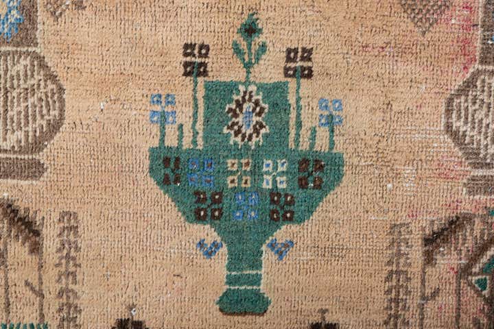 3' 10 x 7' 3 Hand Knotted Ultra Vintage Persian Wool Rug