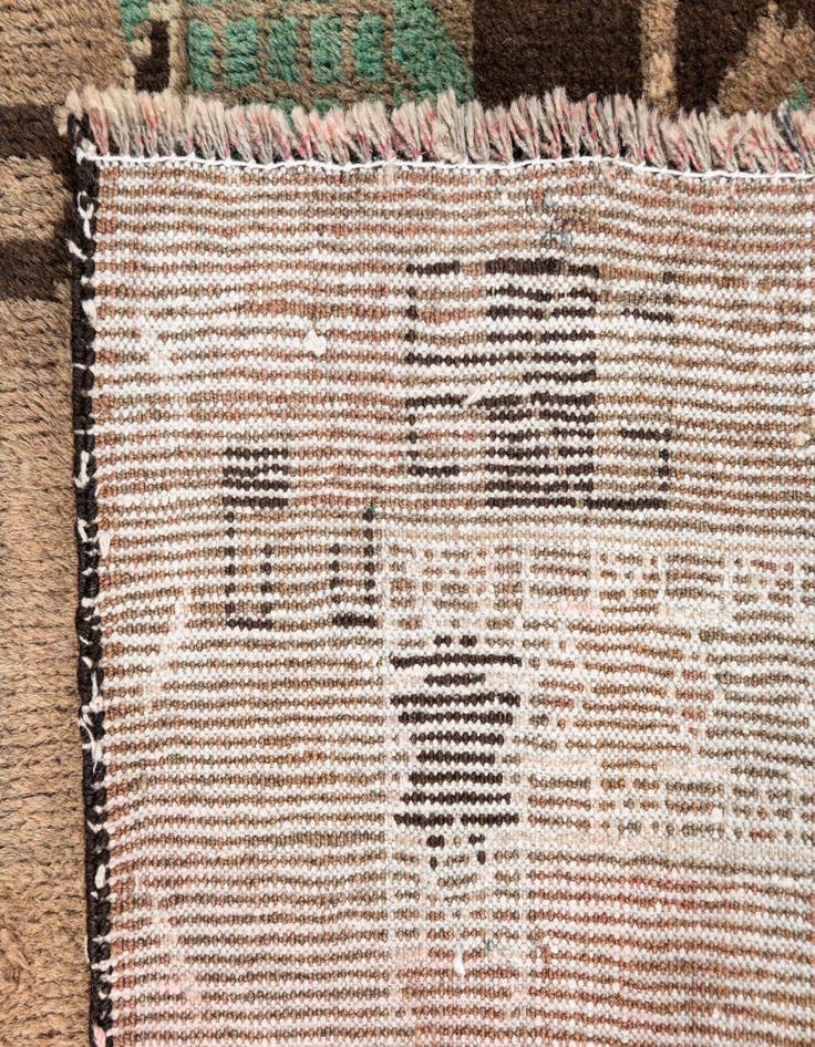 Detail image of 3' 4 x 5' 9  Hand Knotted Ultra Vintage Persian Wool Rug