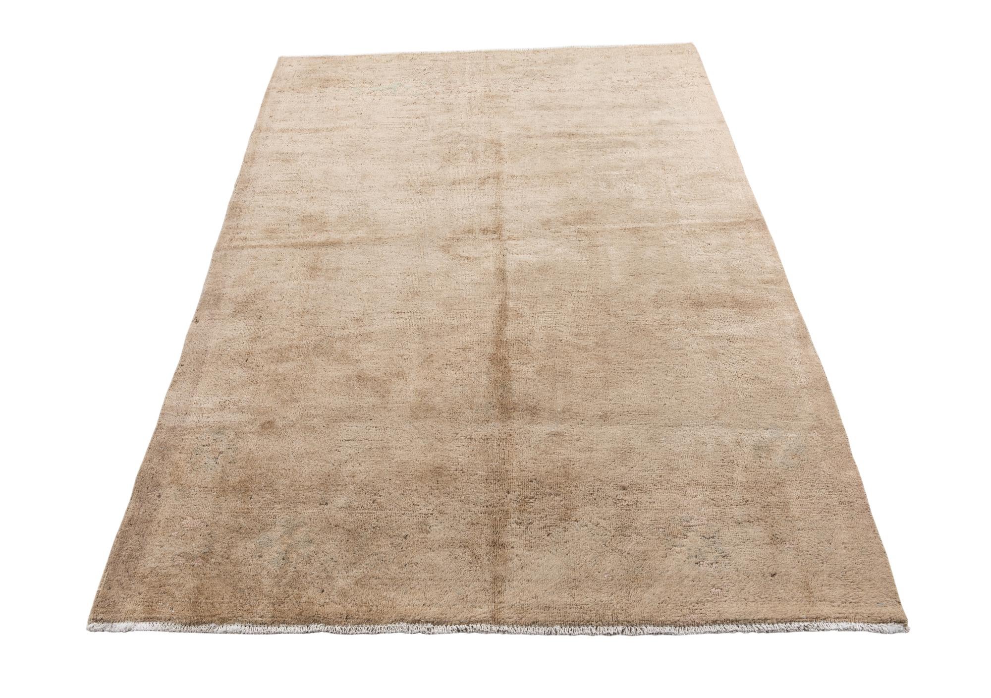 5' x 7' Hand Knotted Ultra Vintage Persian Wool Rug