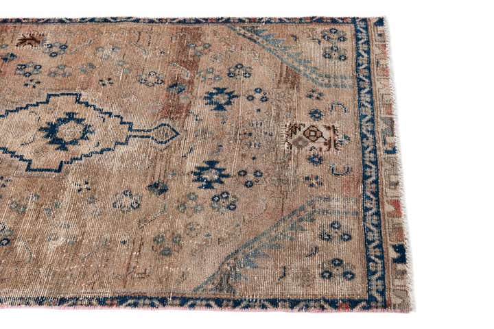 90cm x 175cm anudado a mano Ultra Vintage Alfombra Persa Lana