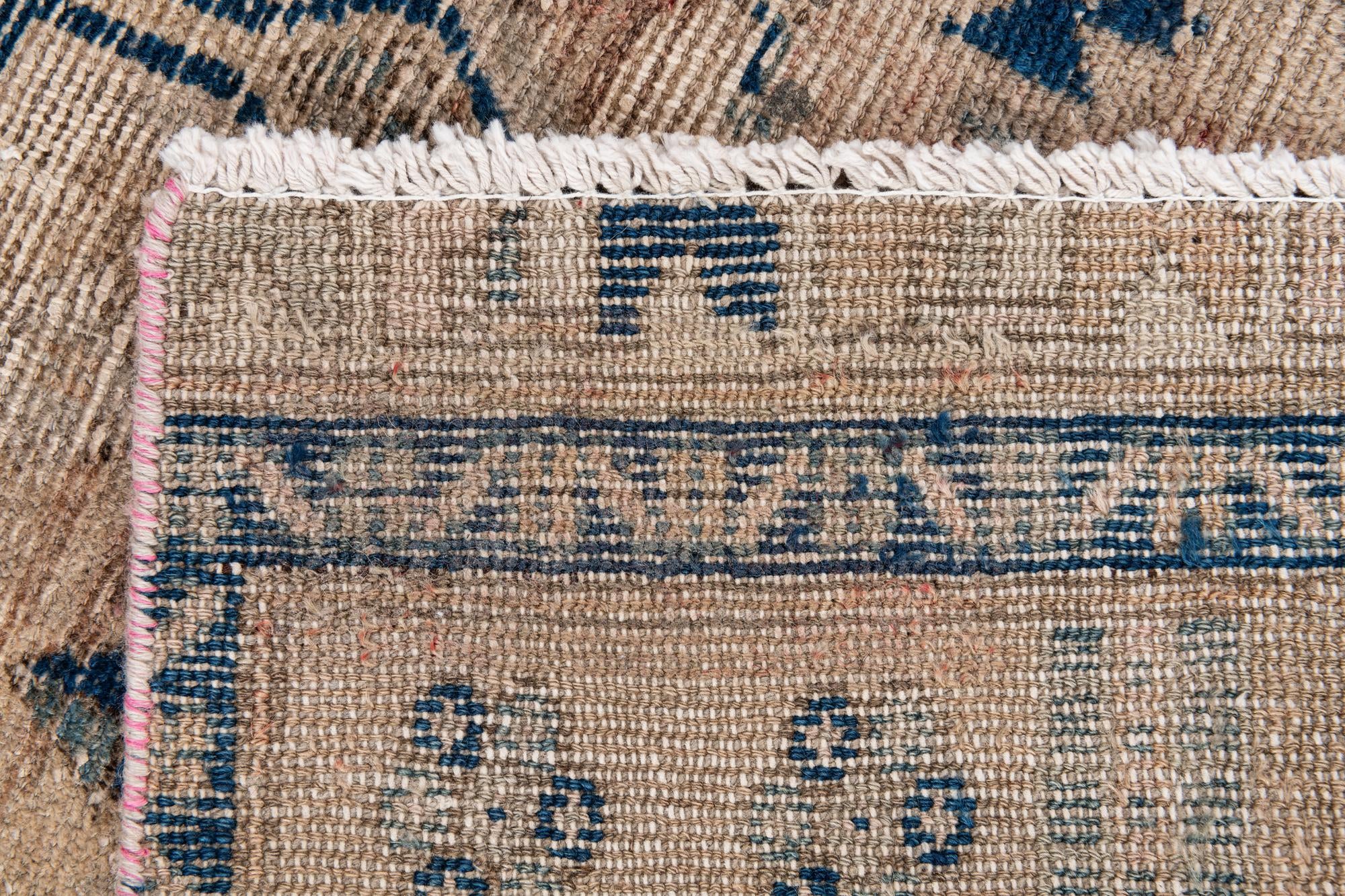 90cm x 175cm anudado a mano Ultra Vintage Alfombra Persa Lana