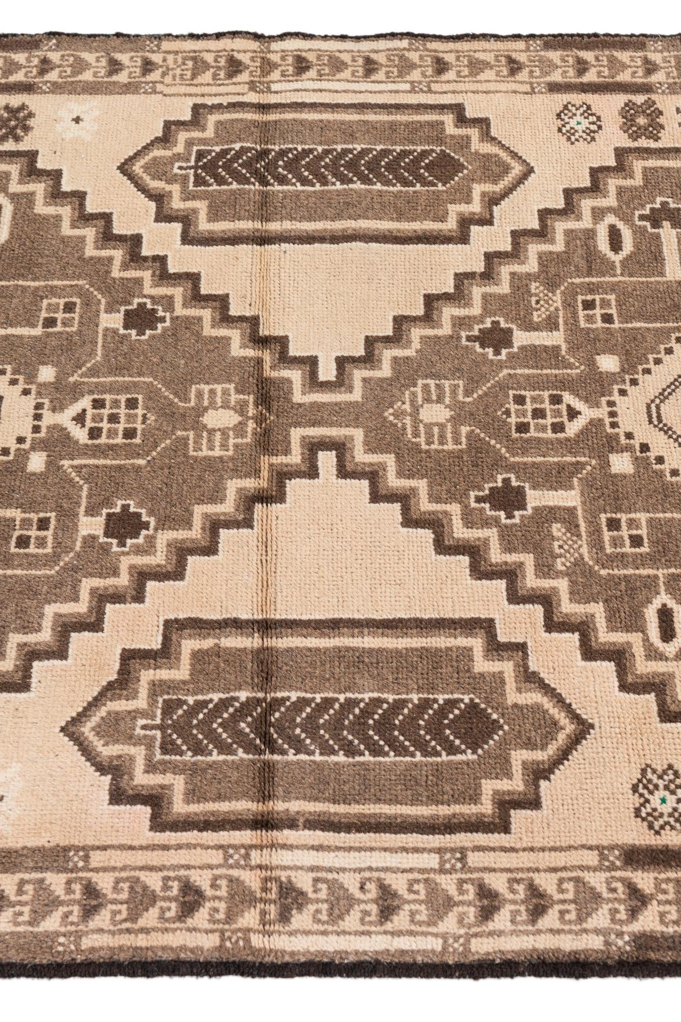 3' 4 x 6' Hand Knotted Ultra Vintage Persian Wool Rug