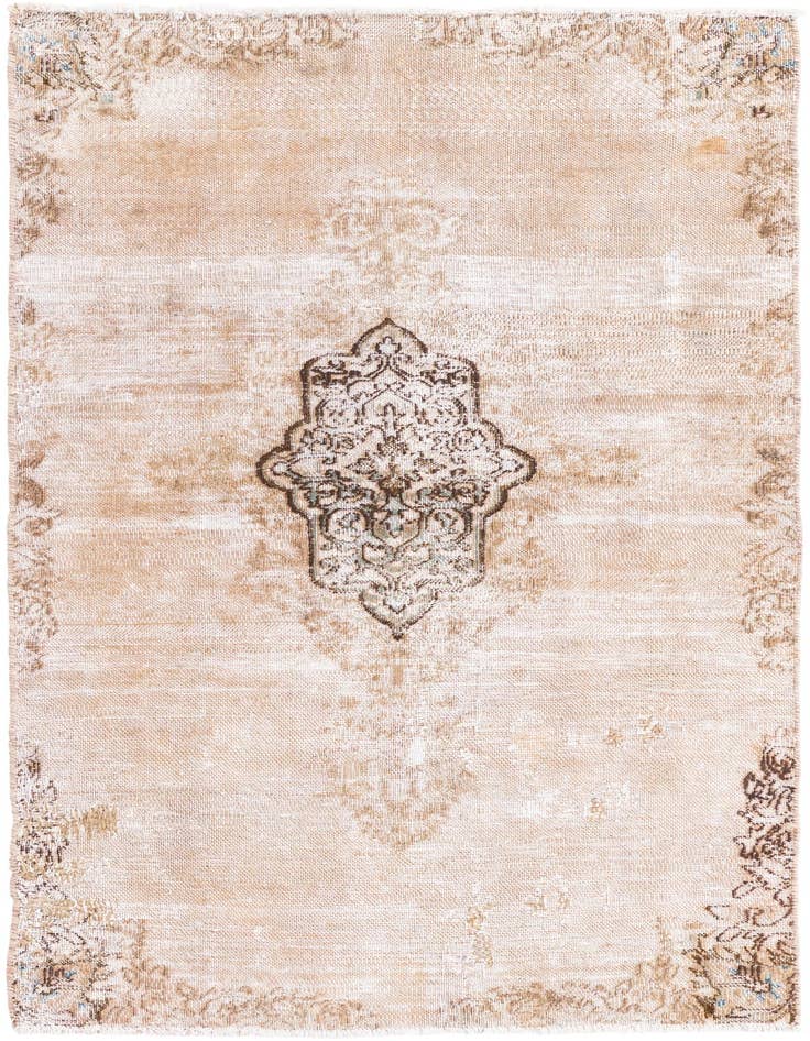 Detail image of 2' 10 x 5' 7 Hand Knotted Ultra Vintage Persian Wool Rug