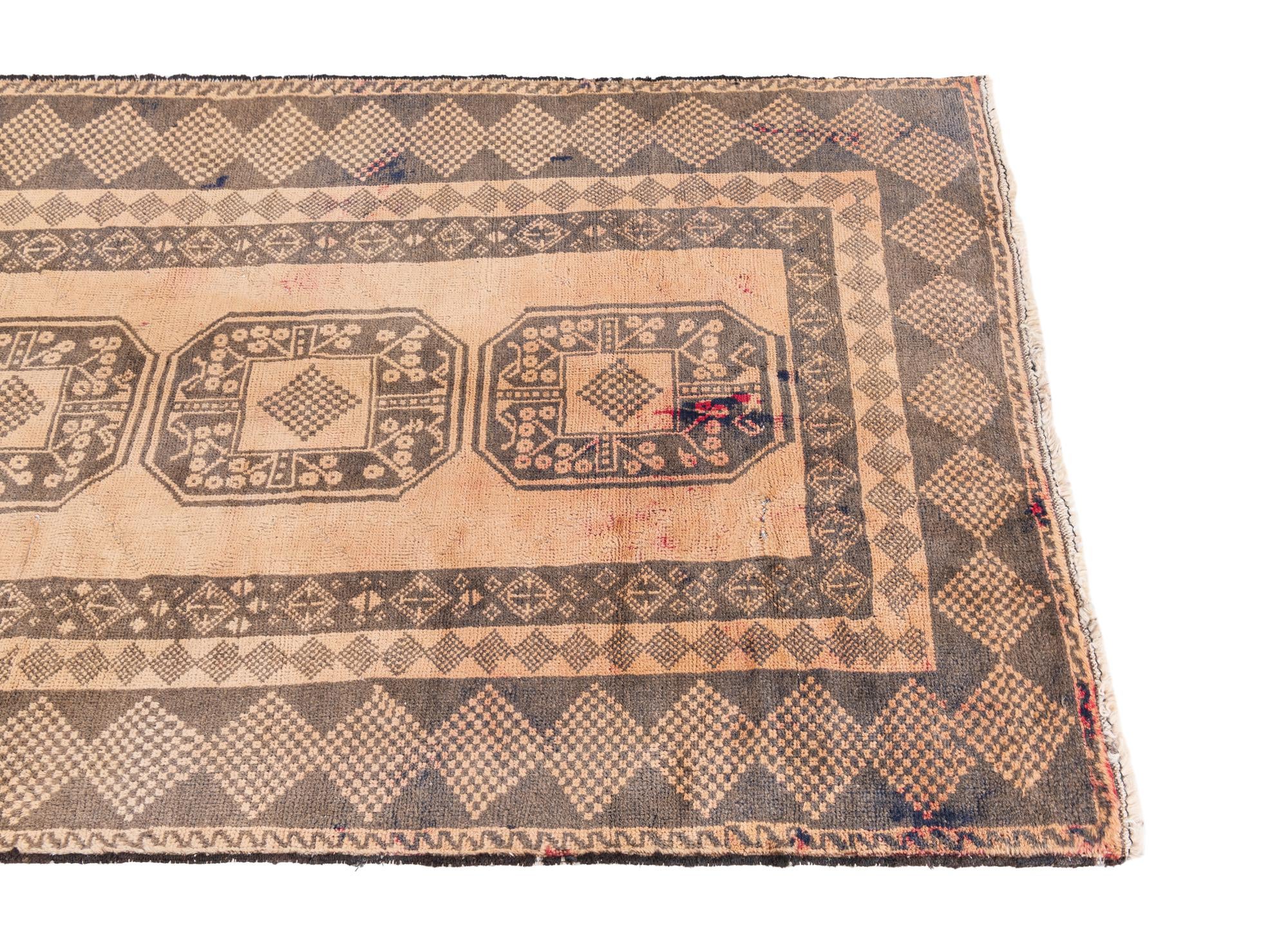 3' 6 x 6' 4 Hand Knotted Ultra Vintage Persian Wool Rug