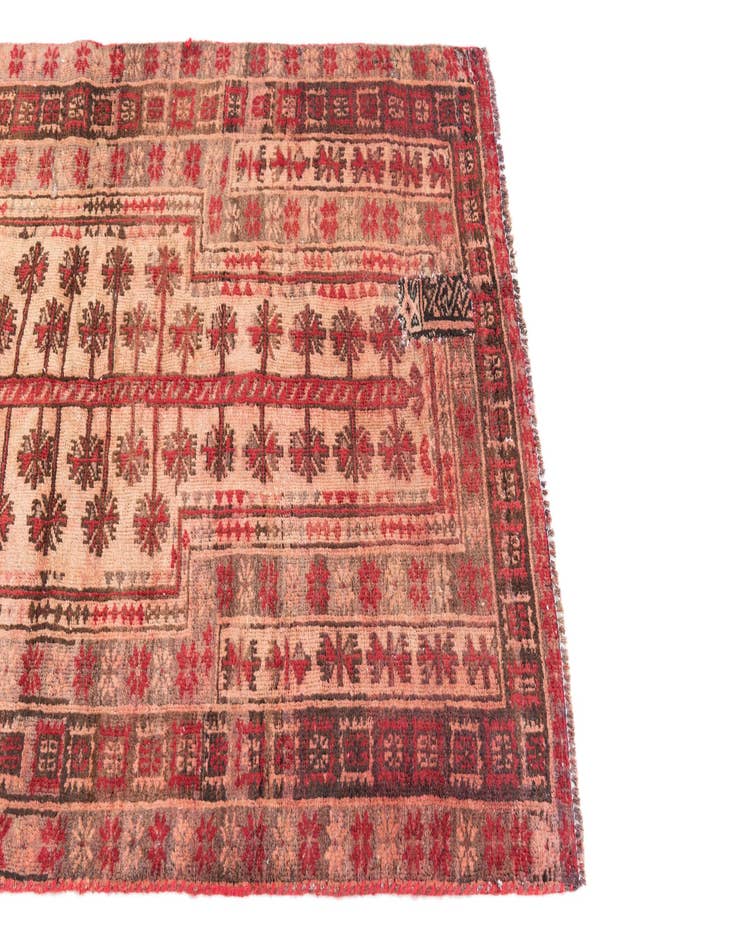 Detail image of 2' 10 x 4' 7  Hand Knotted Ultra Vintage Persian Wool Rug