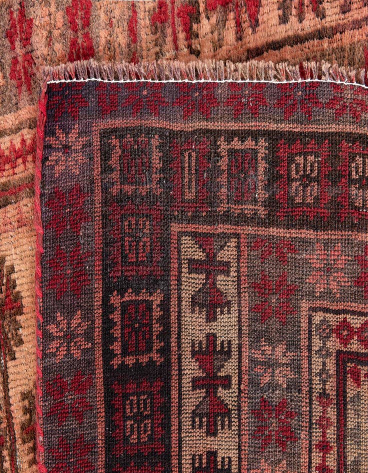 Detail image of 2' 10 x 4' 7  Hand Knotted Ultra Vintage Persian Wool Rug
