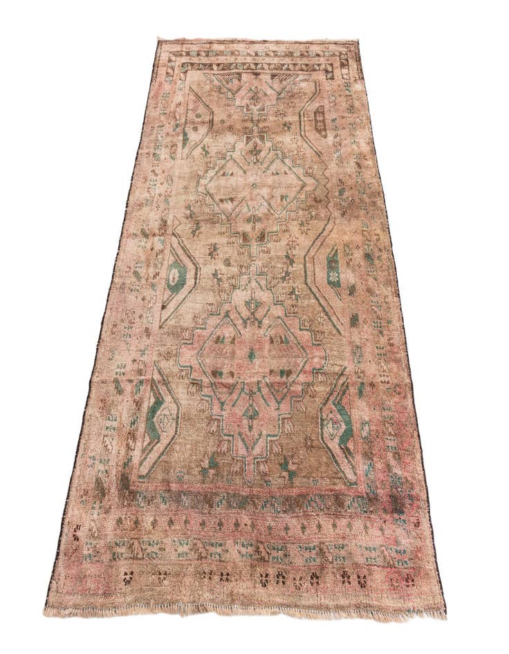 Detail image of 4' 4 x 6' 7  Hand Knotted Ultra Vintage Persian Wool Rug