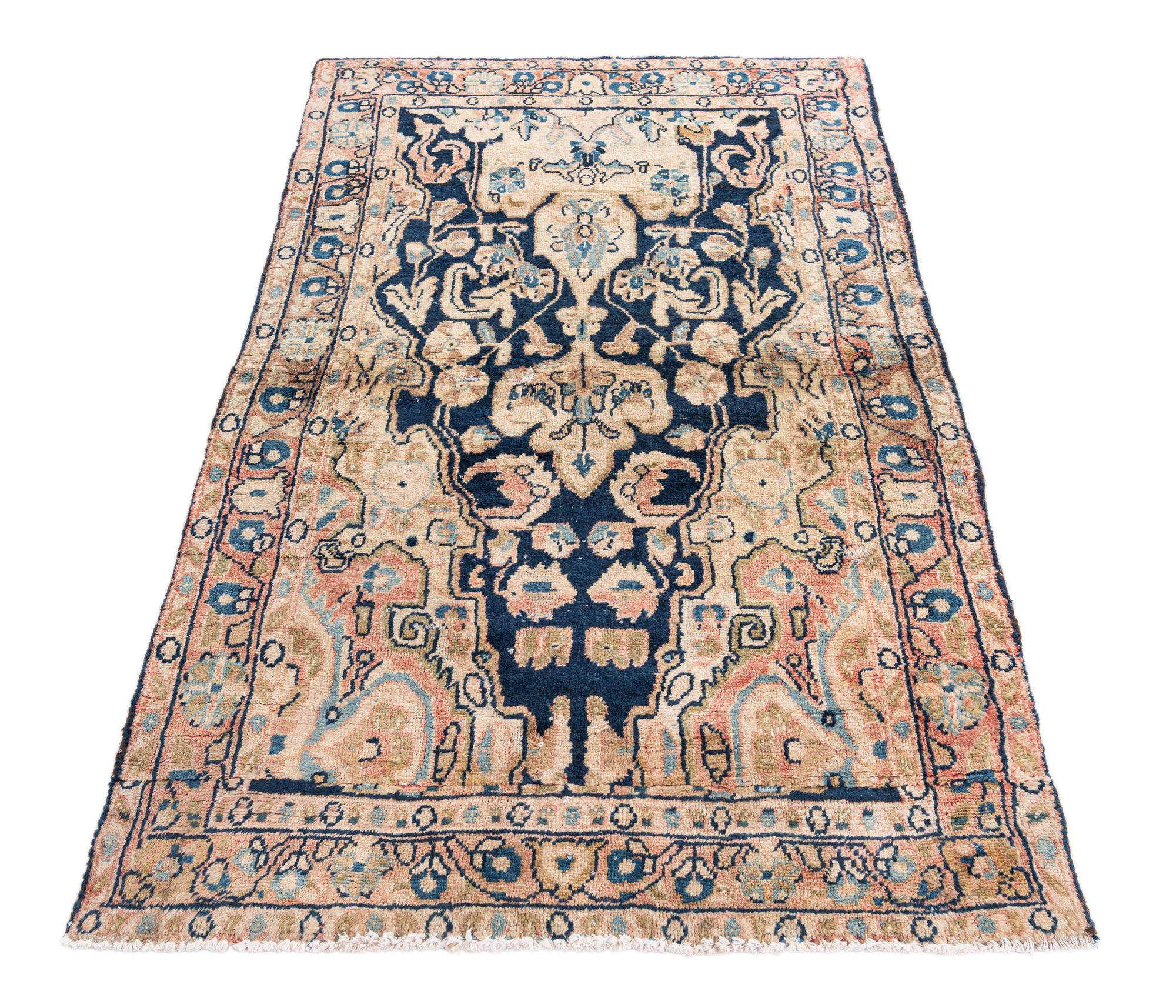 105cm x 170cm anudado a mano Ultra Vintage Alfombra Persa Lana