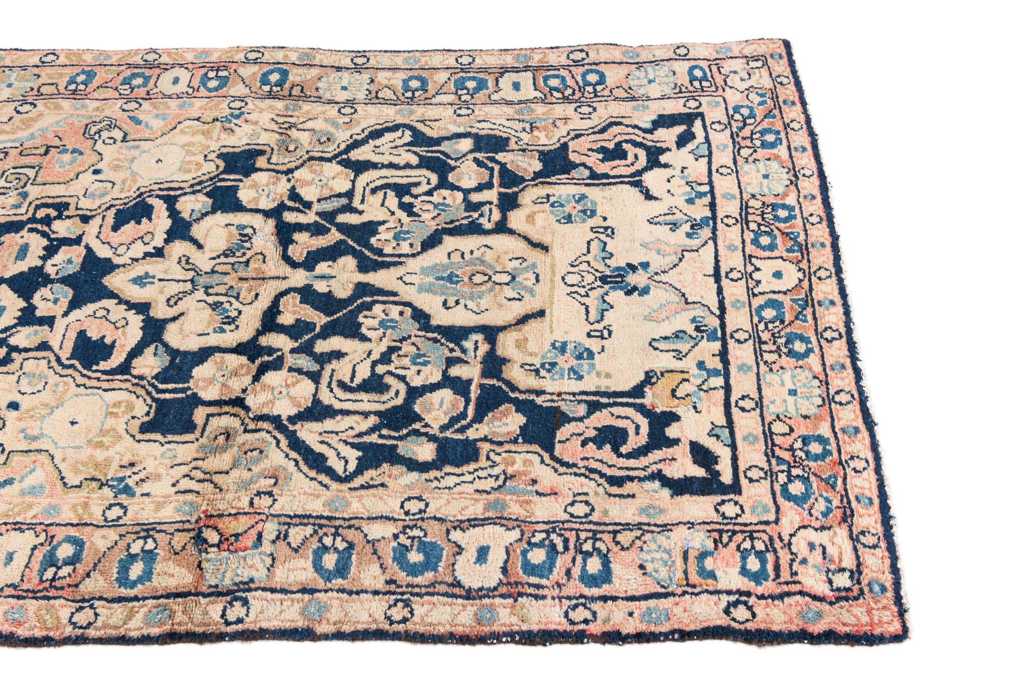 105cm x 170cm anudado a mano Ultra Vintage Alfombra Persa Lana