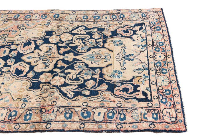 Detail image of 3' 6 x 5' 6 Hand Knotted Ultra Vintage Persian Wool Rug