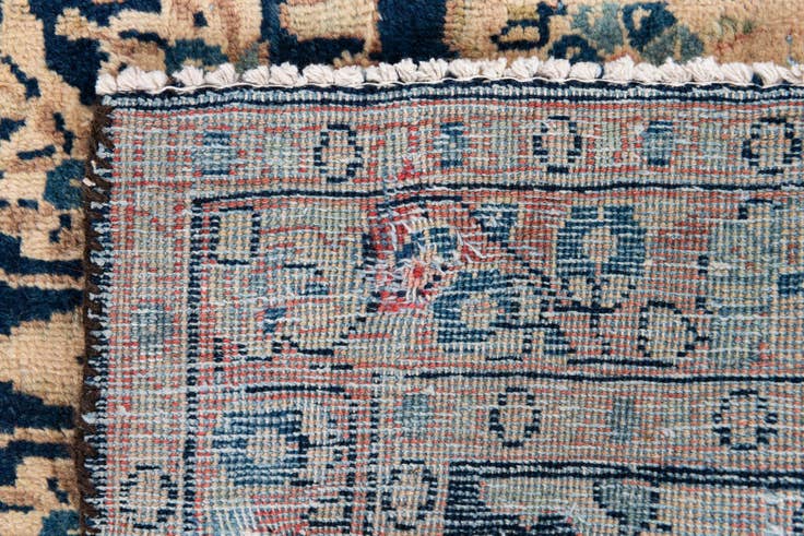 Detail image of 3' 6 x 5' 6 Hand Knotted Ultra Vintage Persian Wool Rug