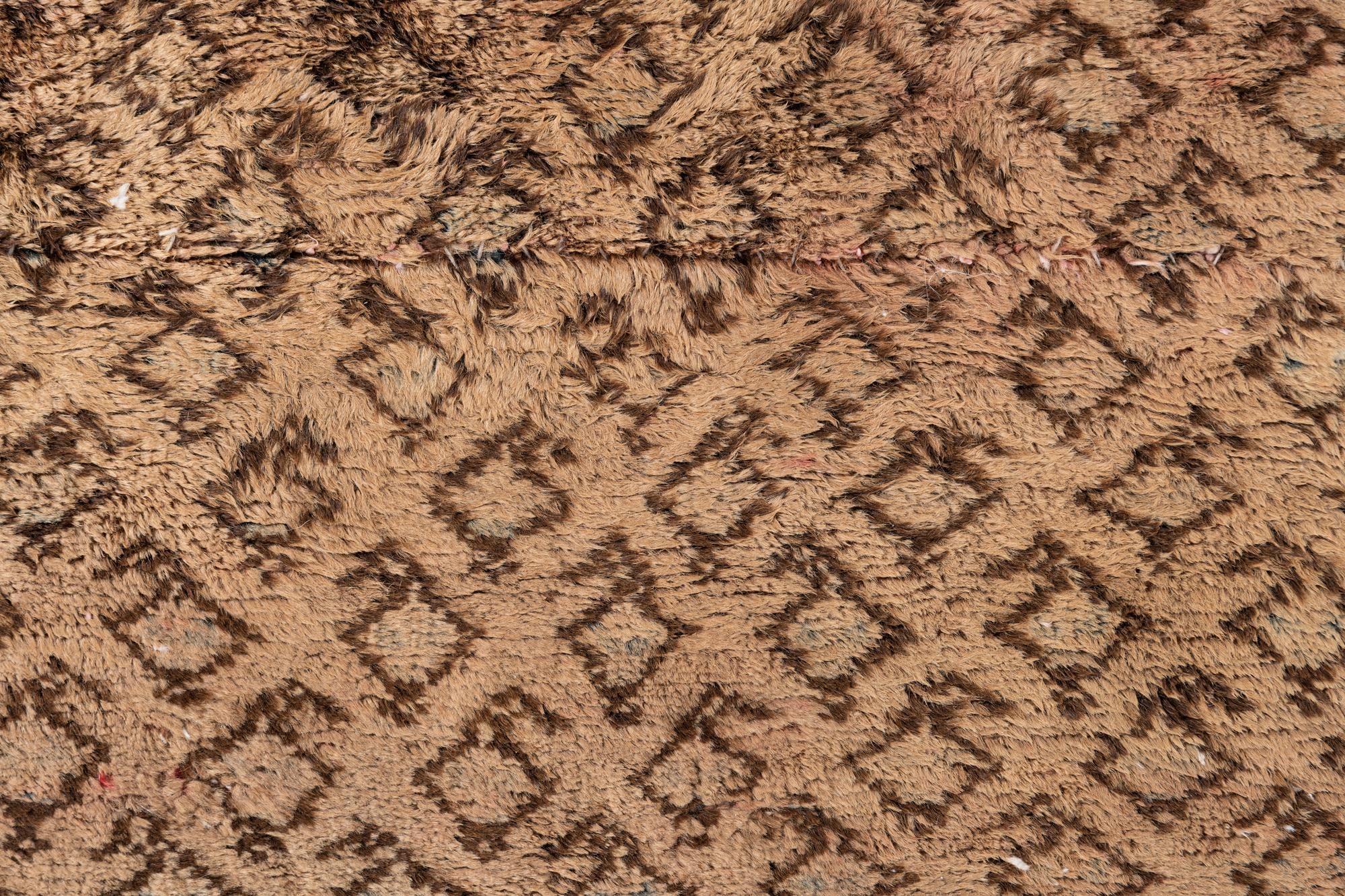 4' 5 x 5' 5 Hand Knotted Ultra Vintage Persian Wool Rug