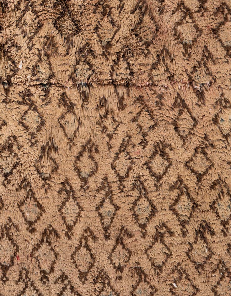 Detail image of 4' 5 x 5' 5  Hand Knotted Ultra Vintage Persian Wool Rug