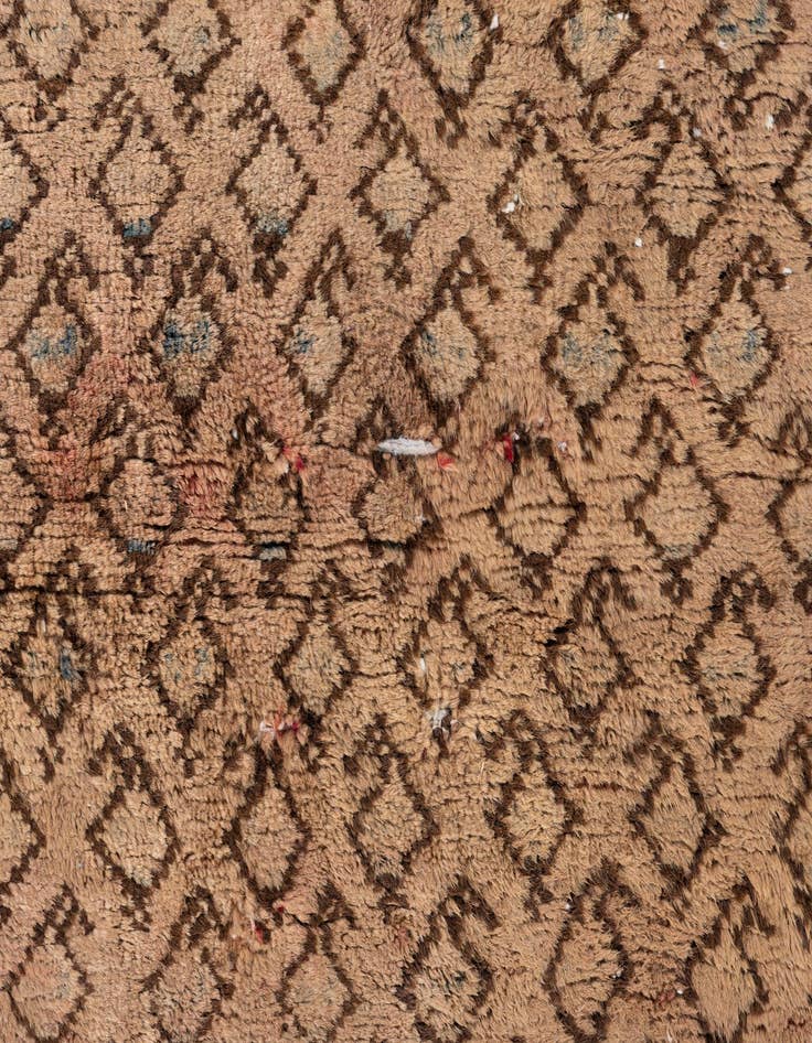 Detail image of 4' 5 x 5' 5  Hand Knotted Ultra Vintage Persian Wool Rug