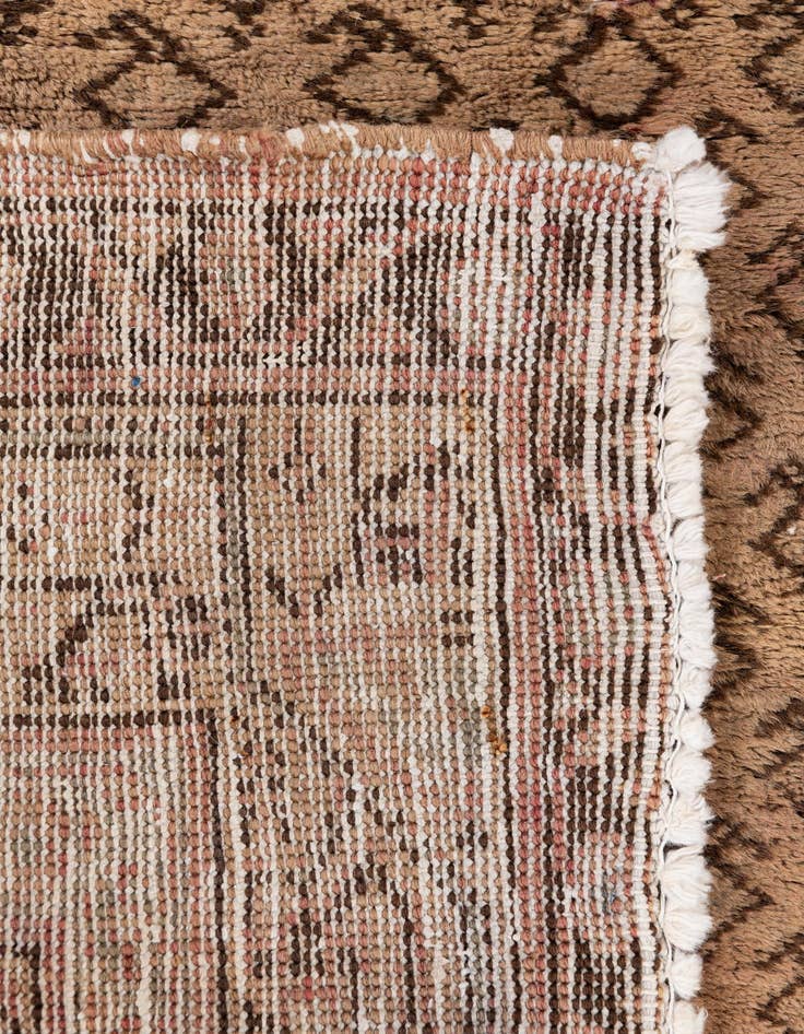 Detail image of 4' 5 x 5' 5  Hand Knotted Ultra Vintage Persian Wool Rug