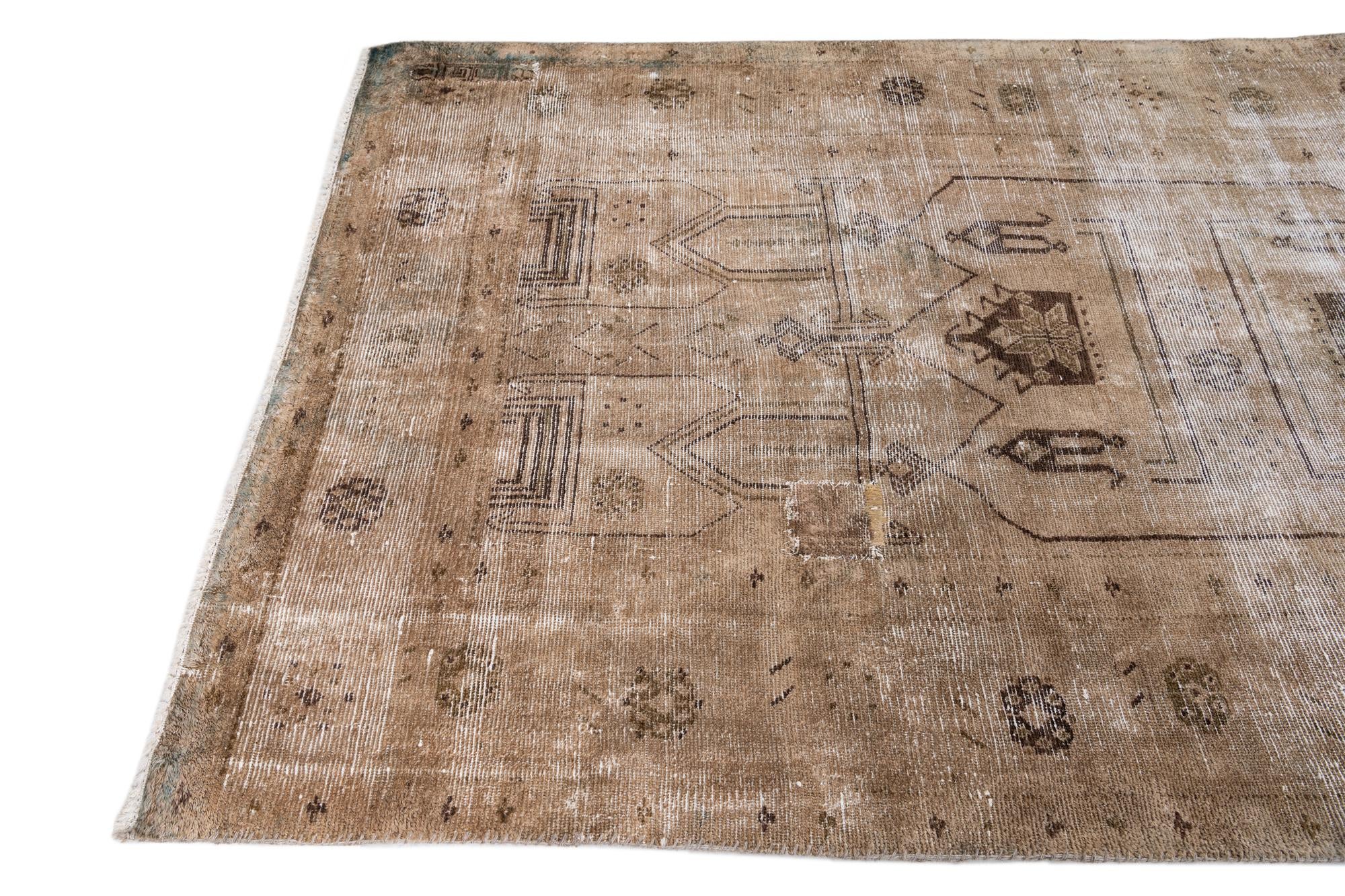 5' x 9' Hand Knotted Ultra Vintage Persian Wool Rug
