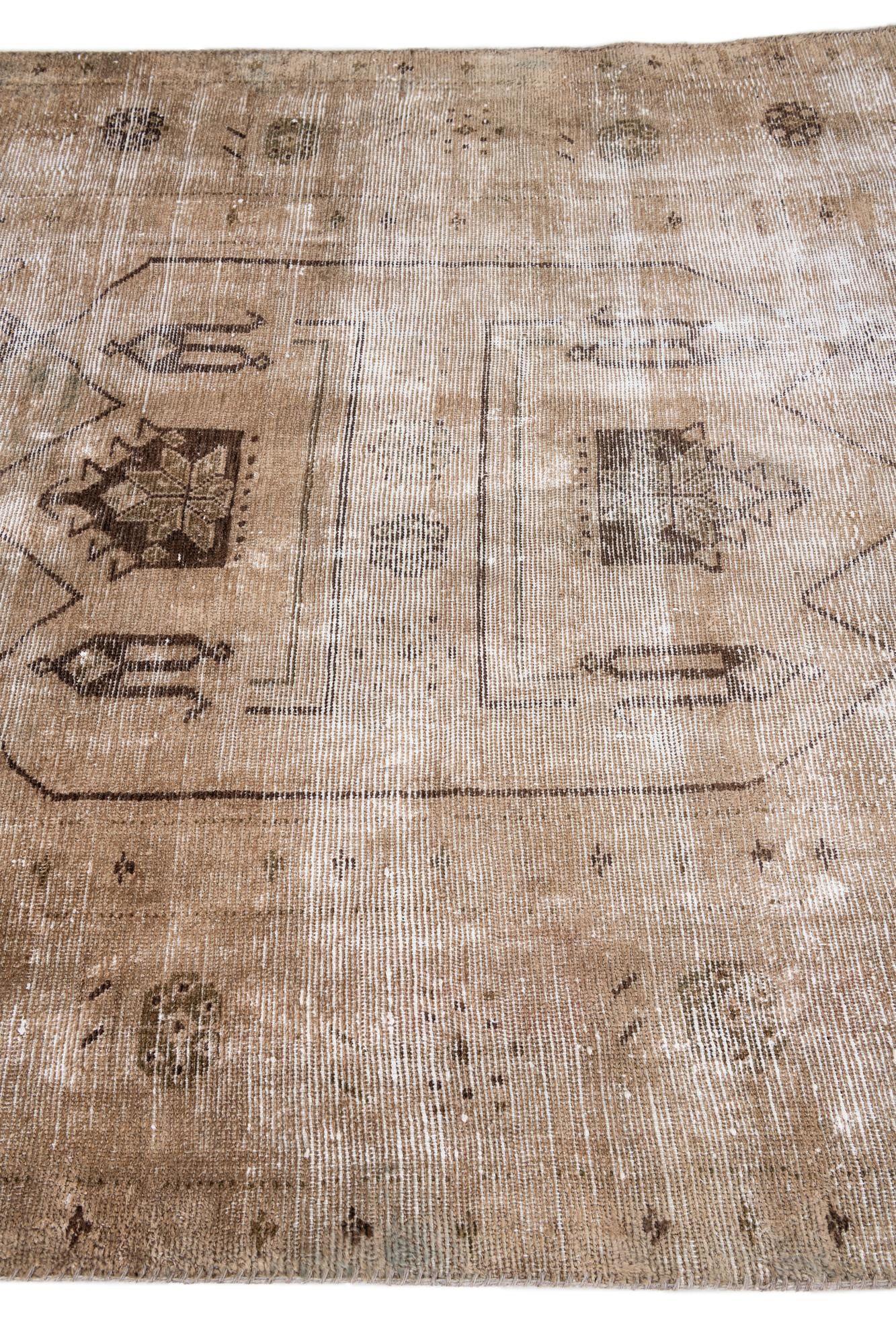 5' x 9' Hand Knotted Ultra Vintage Persian Wool Rug