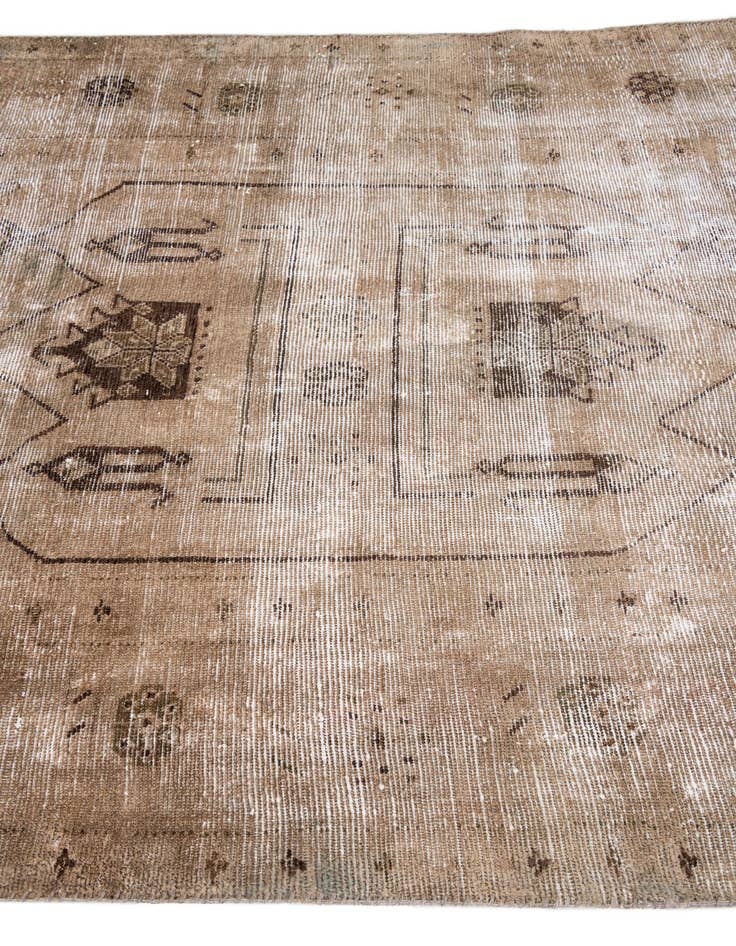 Detail image of 5' x 9'  Hand Knotted Ultra Vintage Persian Wool Rug