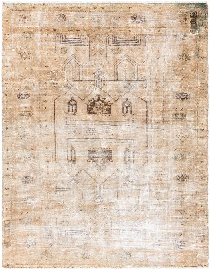 Detail image of 5' x 9' Hand Knotted Ultra Vintage Persian Wool Rug