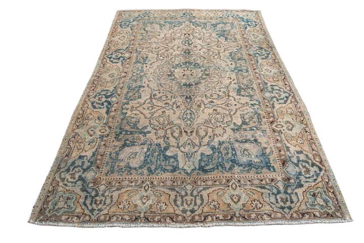 190cm x 290cm Handgeknüpft Ultra Vintage Persisch Wolle Teppich
