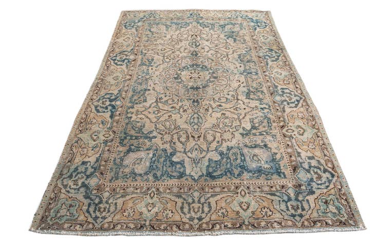 Detailansicht von 190cm x 290cm Handgeknüpft Ultra Vintage Persisch Wolle Teppich