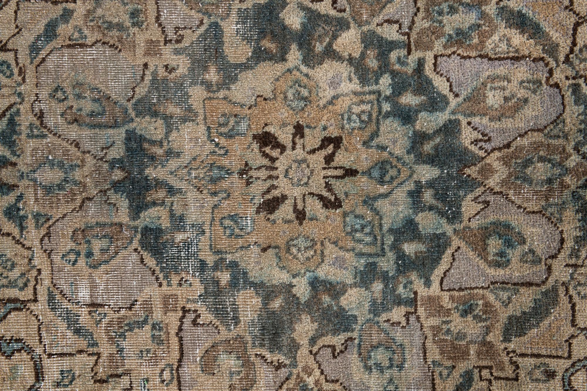 6' 3 x 9' 7 Hand Knotted Ultra Vintage Persian Wool Rug