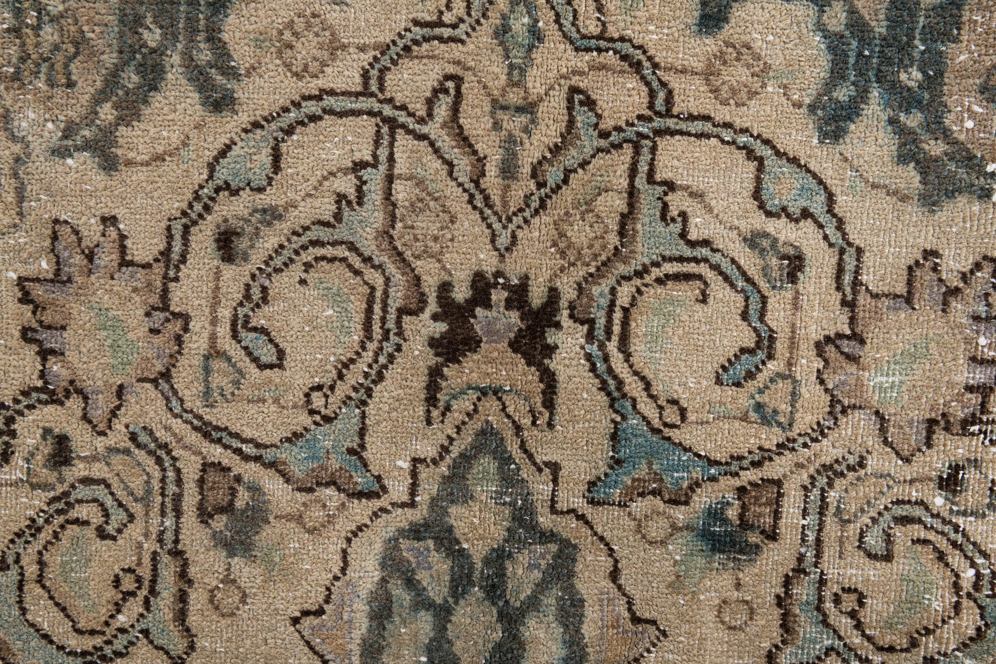 6' 3 x 9' 7 Hand Knotted Ultra Vintage Persian Wool Rug