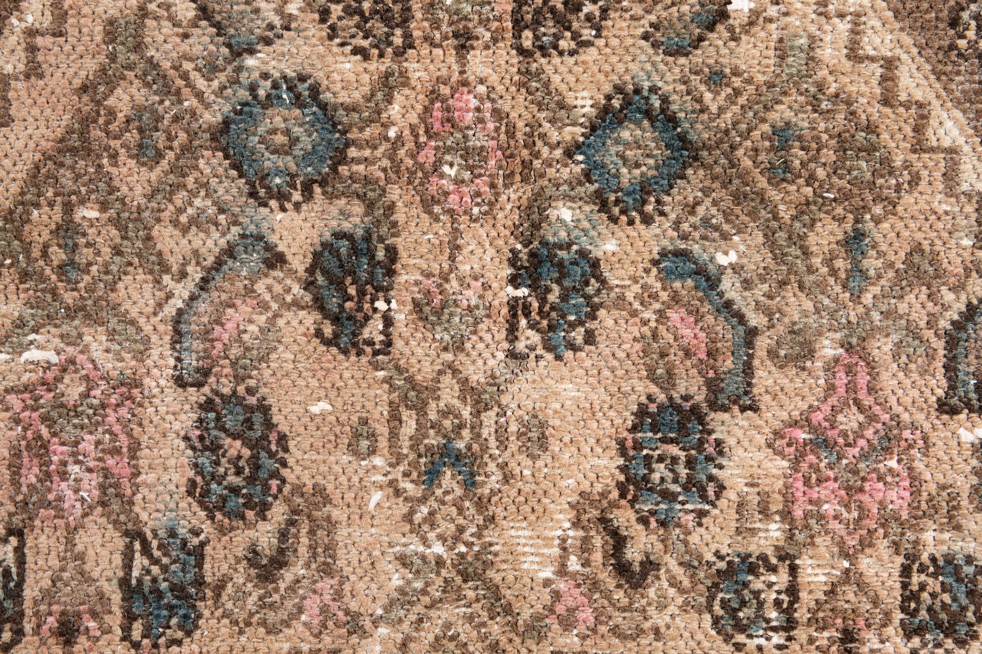 6' 10 x 9' 8 Hand Knotted Ultra Vintage Persian Wool Rug