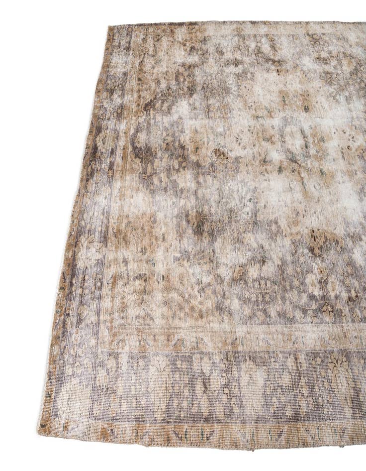 Detail image of 6' x 9' 8  Hand Knotted Ultra Vintage Persian Wool Rug