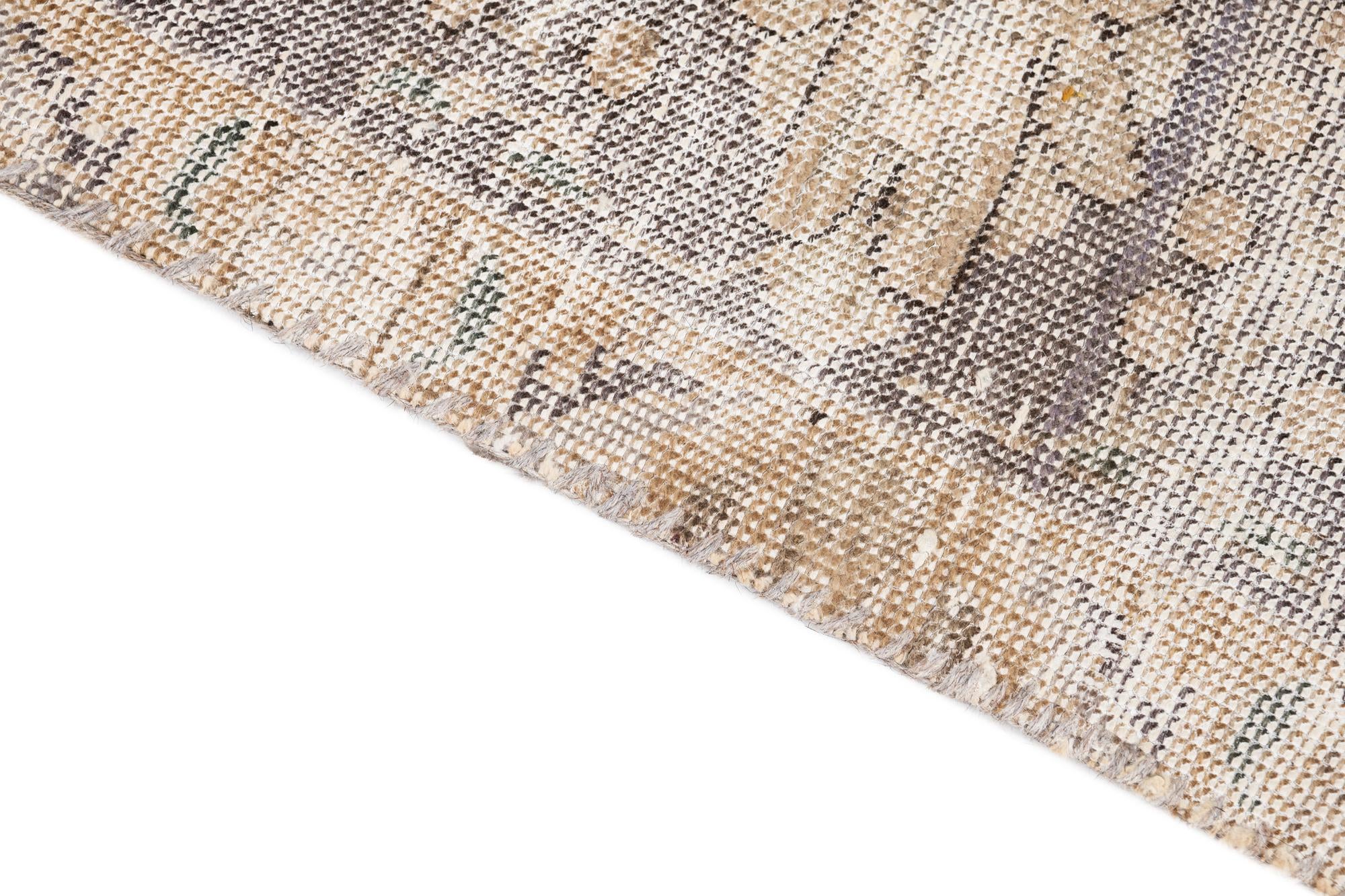 6' x 9' 8 Hand Knotted Ultra Vintage Persian Wool Rug