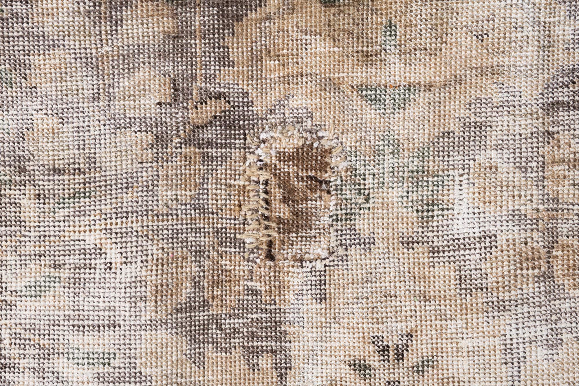 6' x 9' 8 Hand Knotted Ultra Vintage Persian Wool Rug