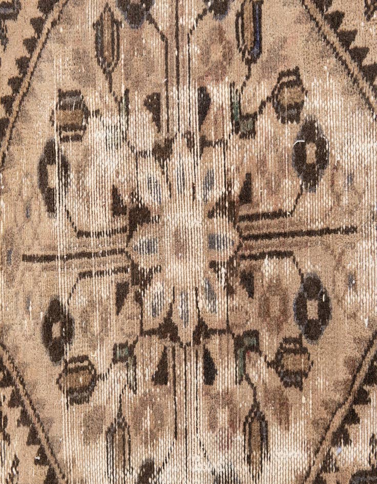 Detail image of 4' 9 x 9' 5  Hand Knotted Ultra Vintage Persian Wool Rug