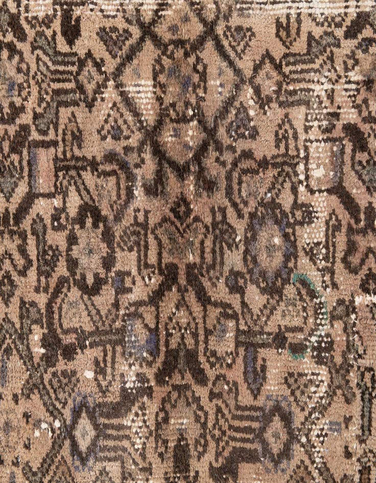 Detail image of 4' 9 x 9' 5  Hand Knotted Ultra Vintage Persian Wool Rug