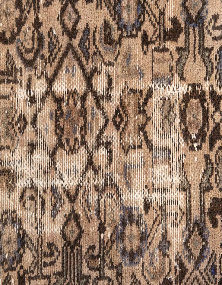 Detail image of 4' 9 x 9' 5  Hand Knotted Ultra Vintage Persian Wool Rug