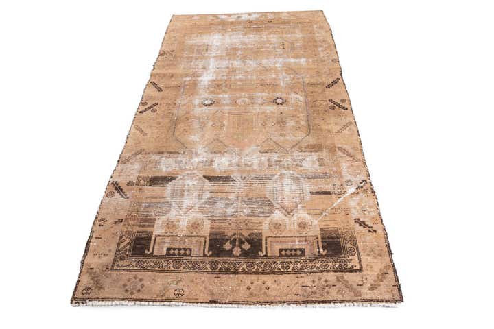 4' 6 x 8' 5 Hand Knotted Ultra Vintage Persian Wool Rug