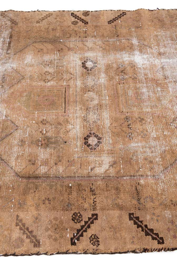 4' 6 x 8' 5 Hand Knotted Ultra Vintage Persian Wool Rug