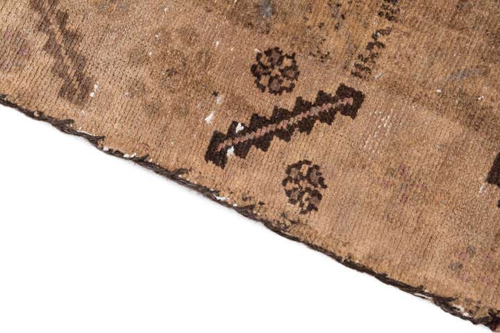 4' 6 x 8' 5 Hand Knotted Ultra Vintage Persian Wool Rug