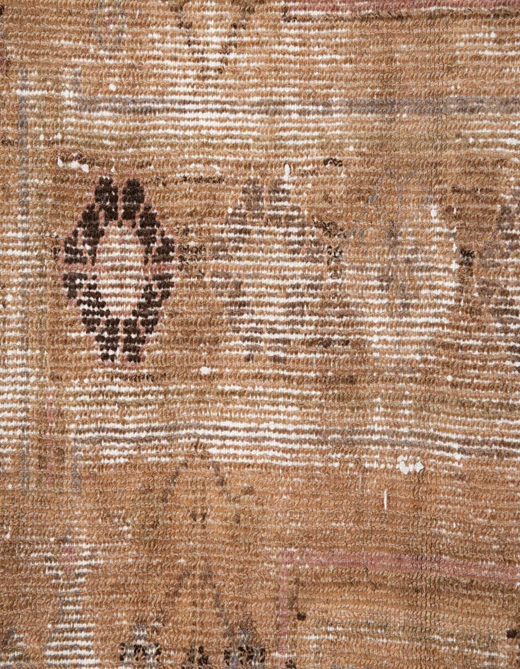 Detail image of 4' 6 x 8' 5  Hand Knotted Ultra Vintage Persian Wool Rug