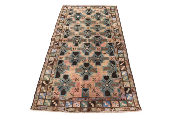 3' 4 x 6' Hand Knotted Ultra Vintage Persian Wool Rug