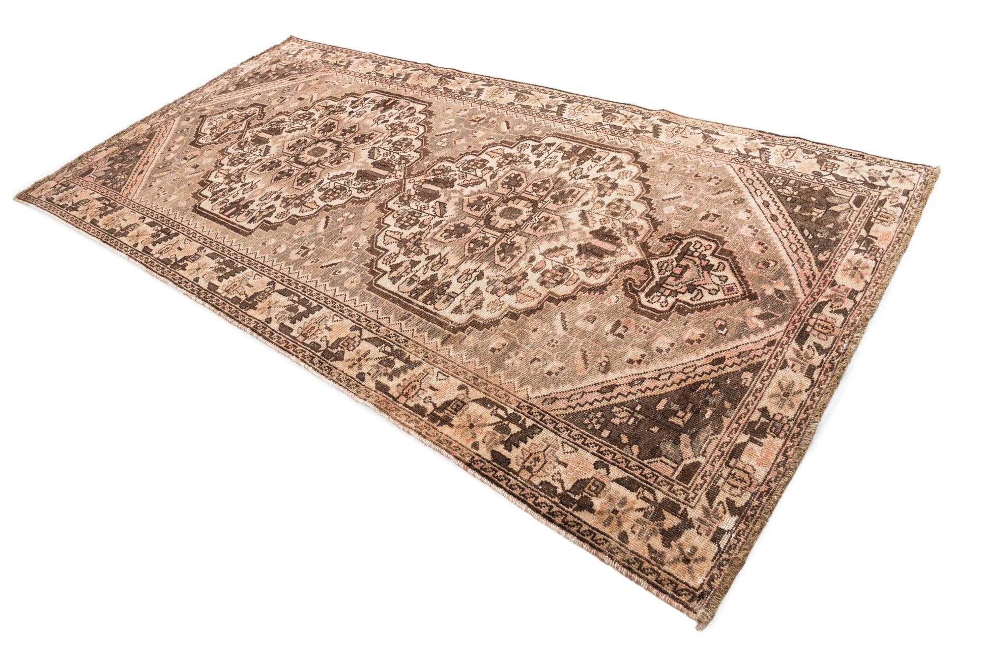 5' x 9' 10 Hand Knotted Ultra Vintage Persian Wool Rug